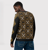Knitted sweater- Diamonds-Pat Sutton Designs