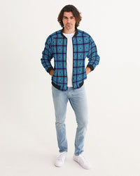 Men's Jacket-Crochet Blue-Pat Sutton Designs