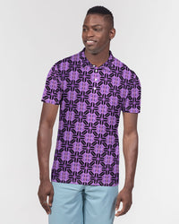 Men's Polo Shirt- Lilac-Pat Sutton Designs