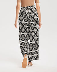 Women's Wide Leg Pants-Cream-Pat Sutton Designs