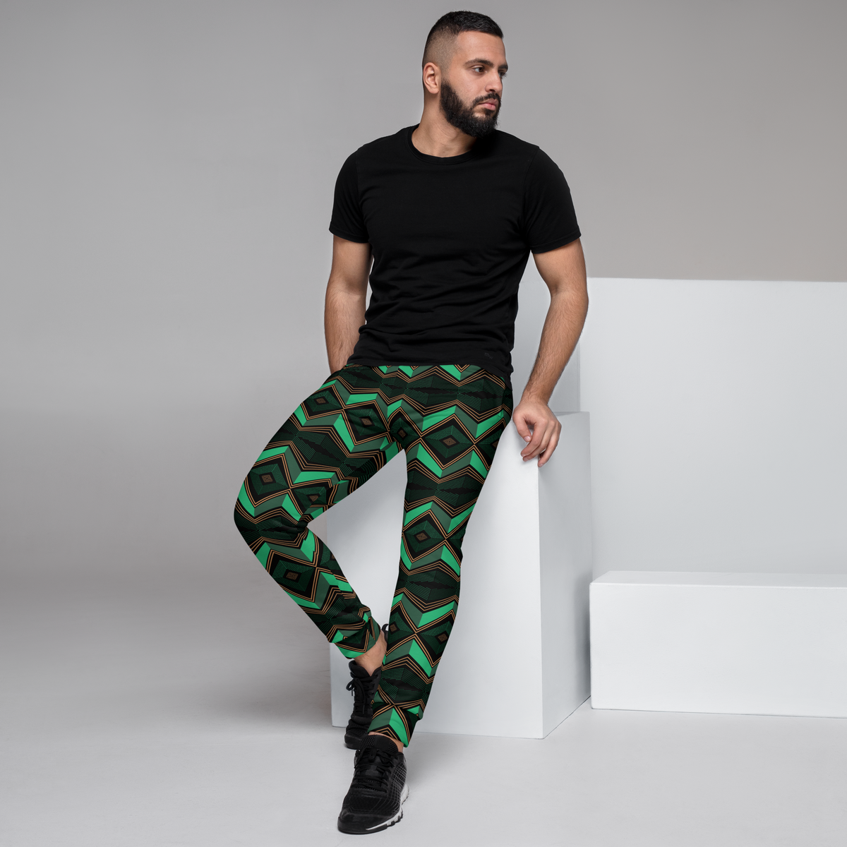 Men's Joggers- Echoes-Pat Sutton Designs