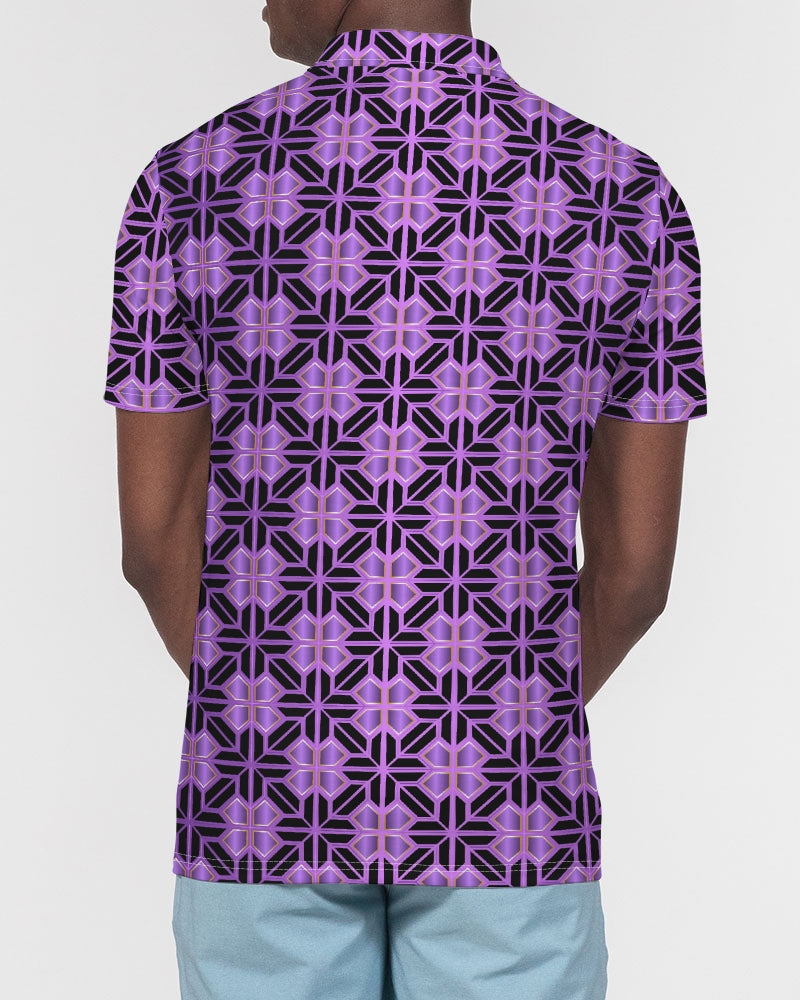 Men's Polo Shirt- Lilac-Pat Sutton Designs