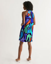 Halter Dress- Blue Desire Too-Pat Sutton Designs