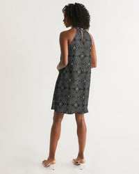 Halter Dress- Labrinth-Pat Sutton Designs