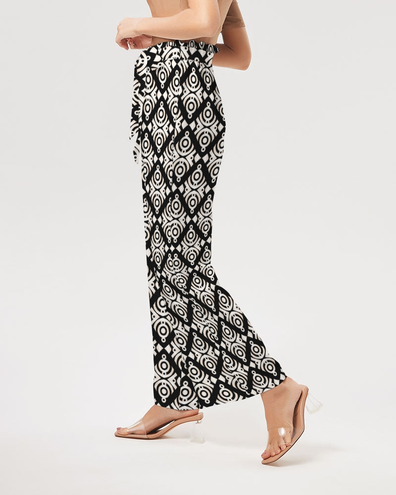 Women's Wide Leg Pants-Cream-Pat Sutton Designs
