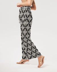 Women's Wide Leg Pants-Cream-Pat Sutton Designs