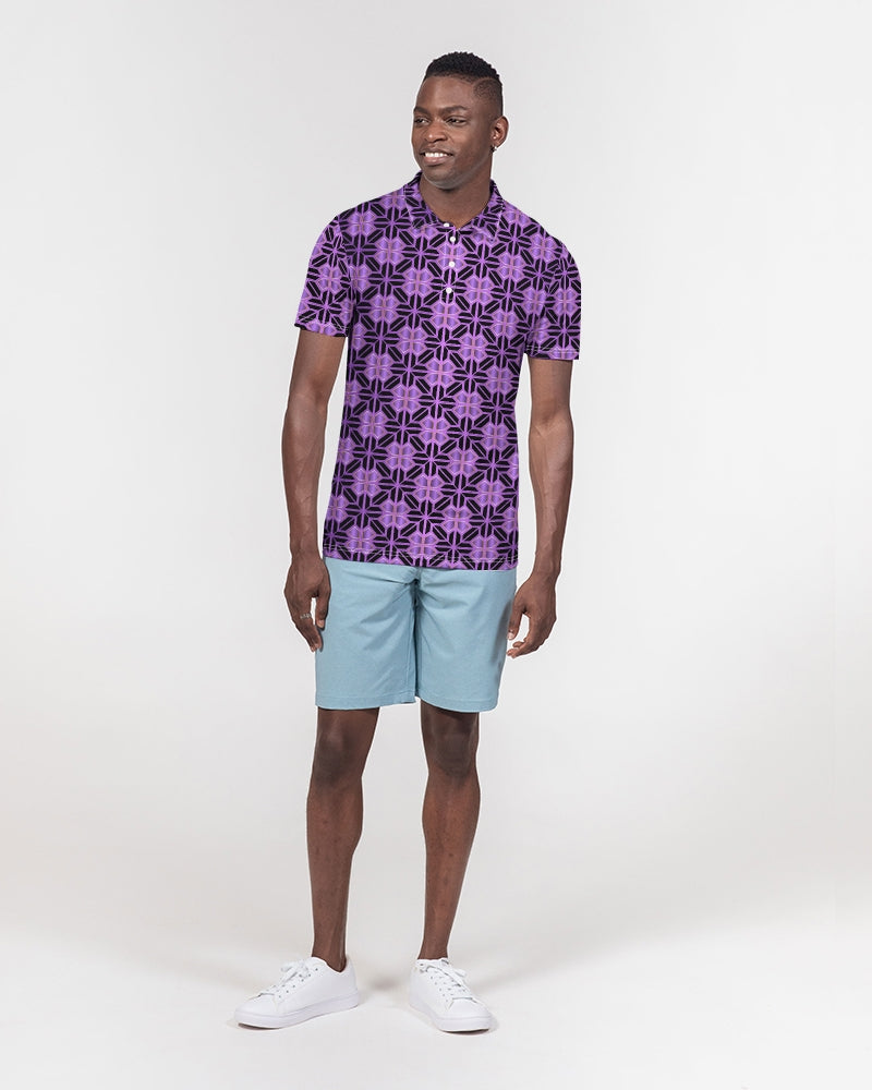 Men's Polo Shirt- Lilac-Pat Sutton Designs