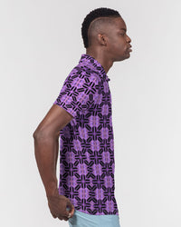 Men's Polo Shirt- Lilac-Pat Sutton Designs