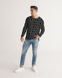 Men's Long Sleeve Tee-Black Ocean-Pat Sutton Designs