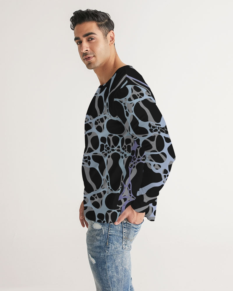 Men's Long Sleeve Tee-Ice Blue-Pat Sutton Designs