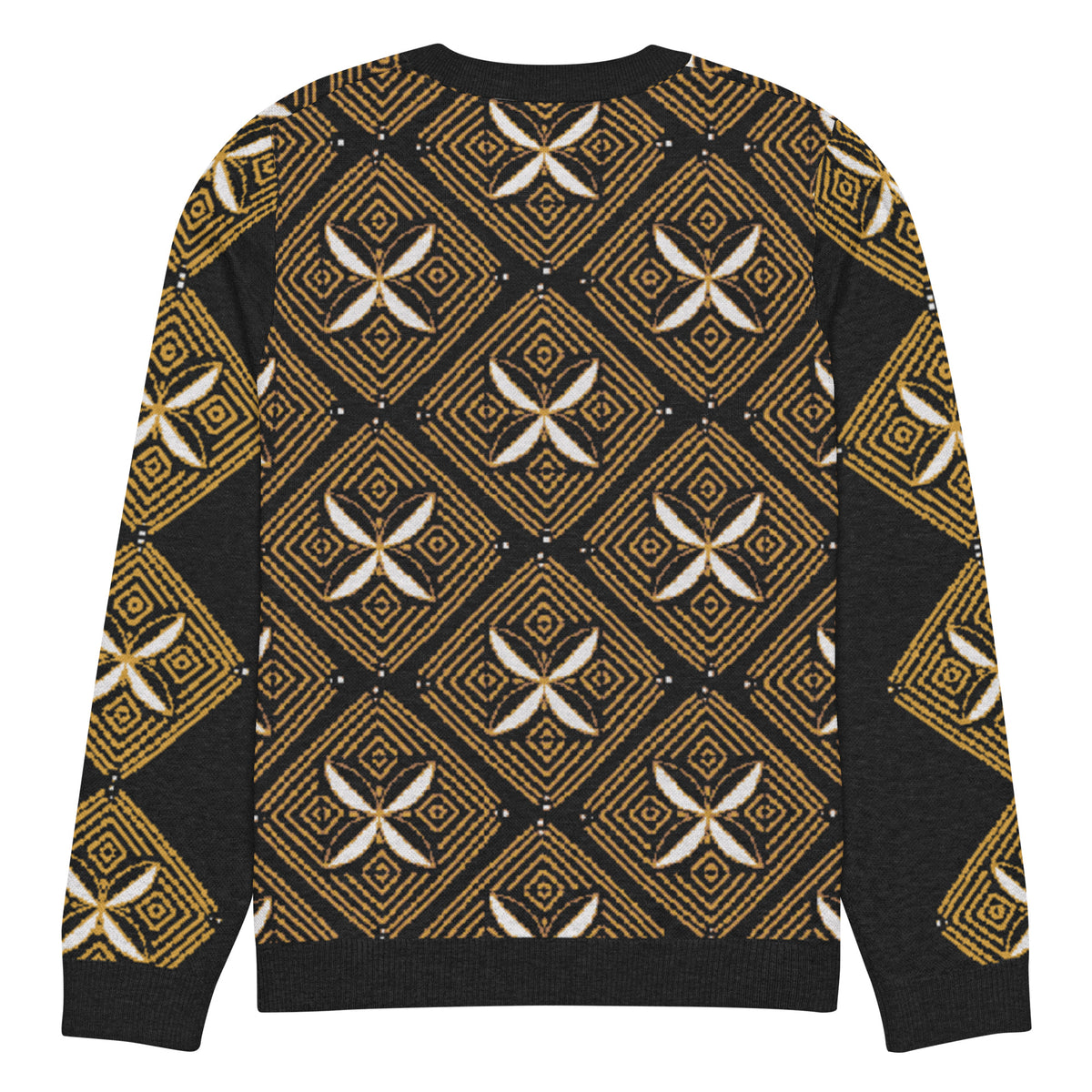 Knitted sweater- Diamonds-Pat Sutton Designs