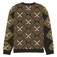 Knitted sweater- Diamonds-Pat Sutton Designs