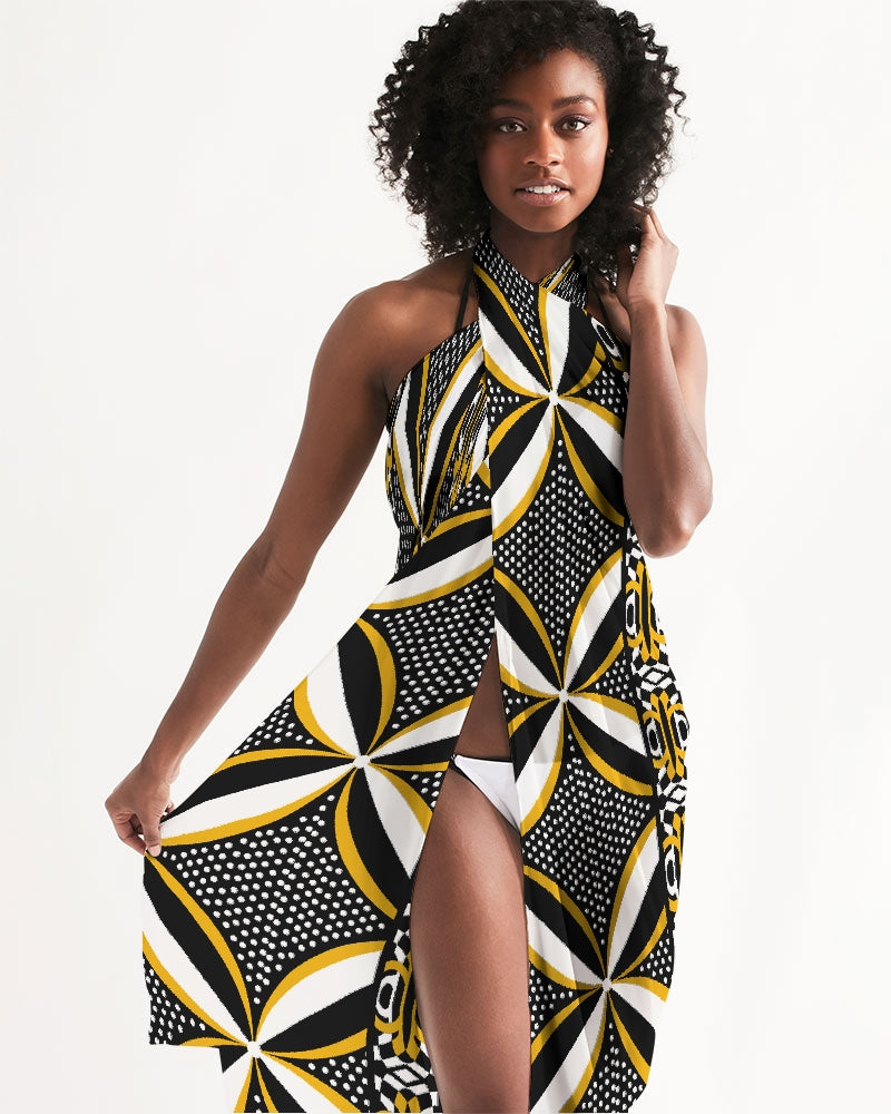 Majestic Ochre Slider All-Over Print Swim Cover Up-Pat Sutton Designs