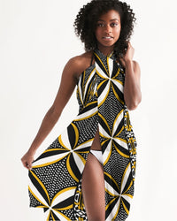 Majestic Ochre Slider All-Over Print Swim Cover Up-Pat Sutton Designs