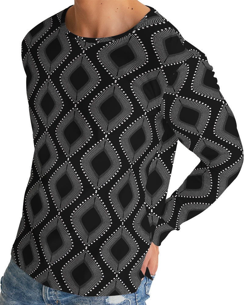 Men's Long Sleeve Tee-Black Ocean-Pat Sutton Designs