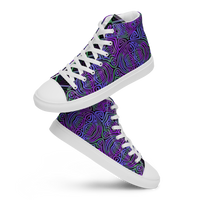 Men’s high top-Purple Reignz-Pat Sutton Designs