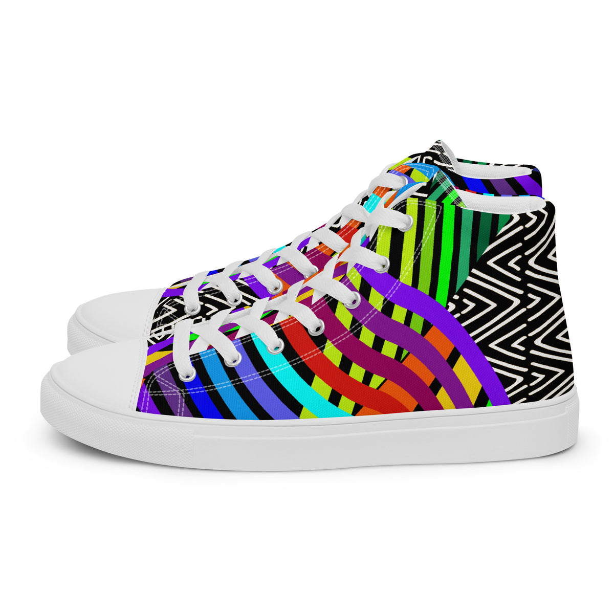Men’s high top-Digital Butterfly (Var)-Pat Sutton Designs