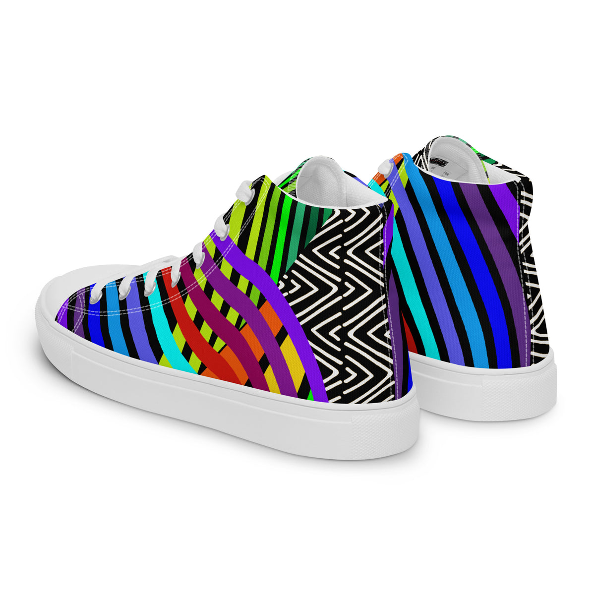 Men’s high top-Digital Butterfly (Var)-Pat Sutton Designs