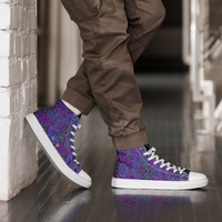 Men’s high top-Purple Reignz-Pat Sutton Designs