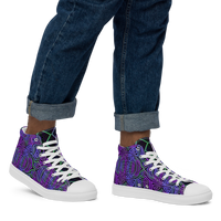 Men’s high top-Purple Reignz-Pat Sutton Designs