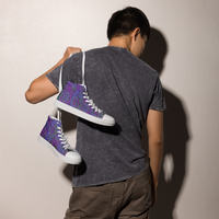 Men’s high top-Purple Reignz-Pat Sutton Designs