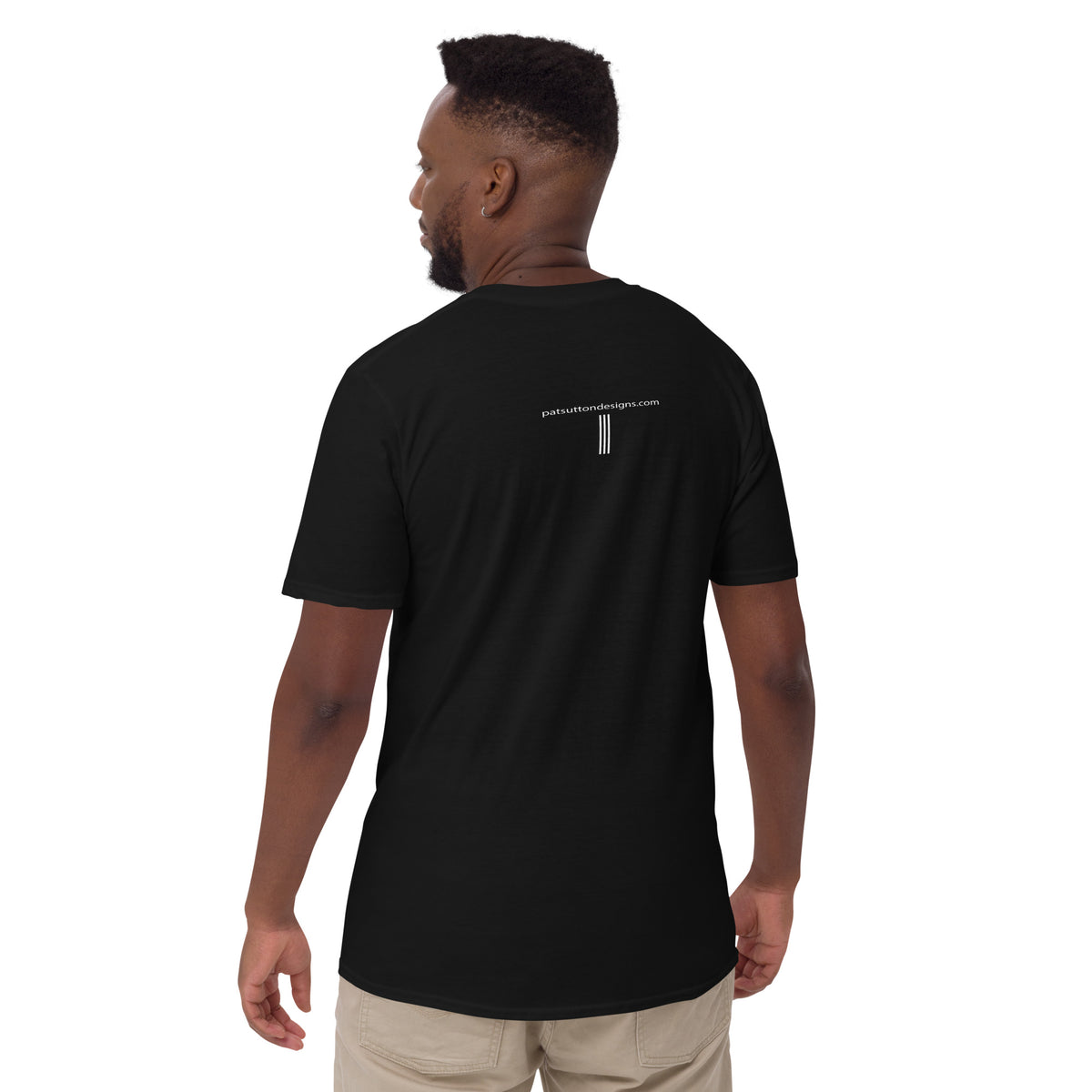 Unisex Art T-Shirt- Black & White-Pat Sutton Designs