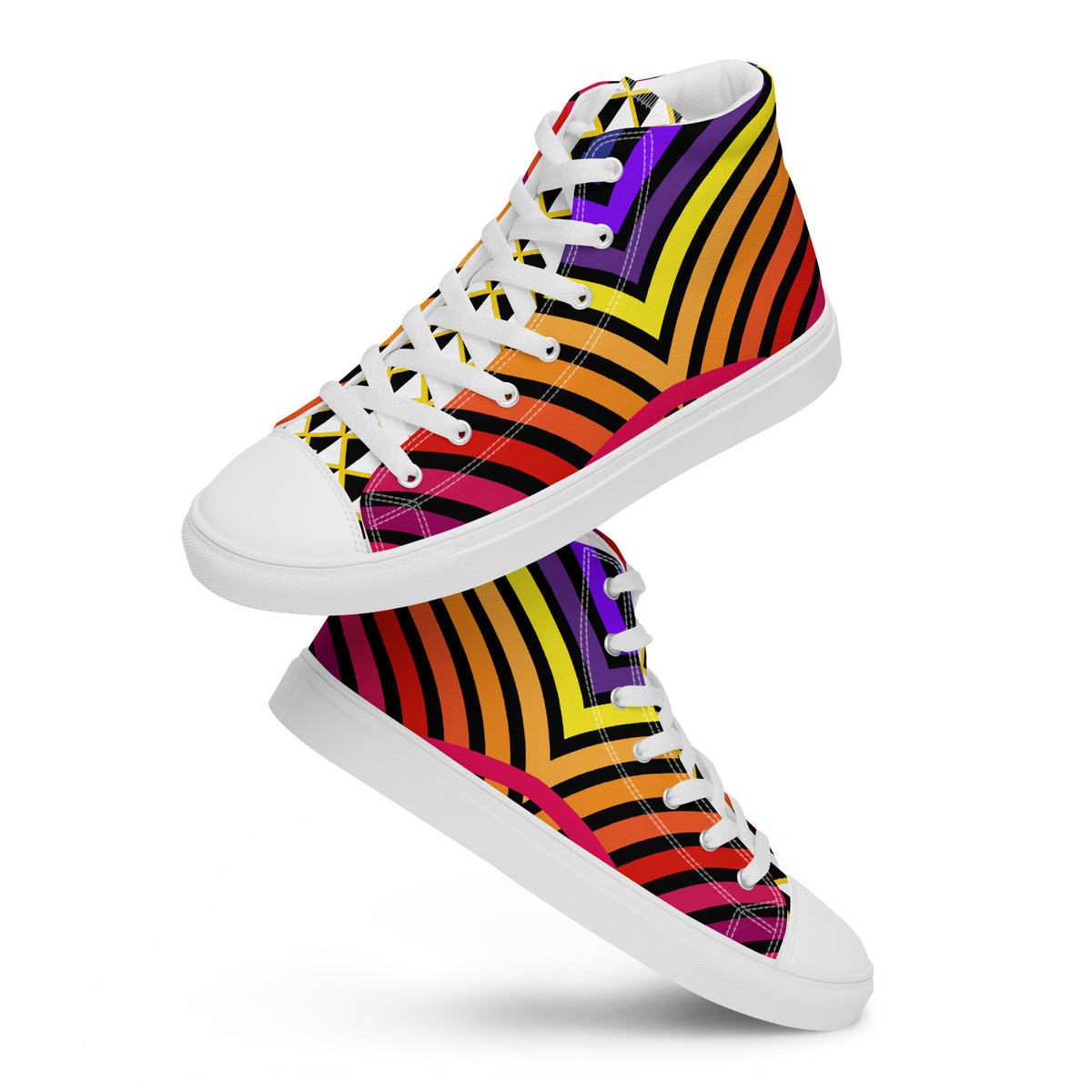 Women’s high tops- Digital Butterfly-Pat Sutton Designs