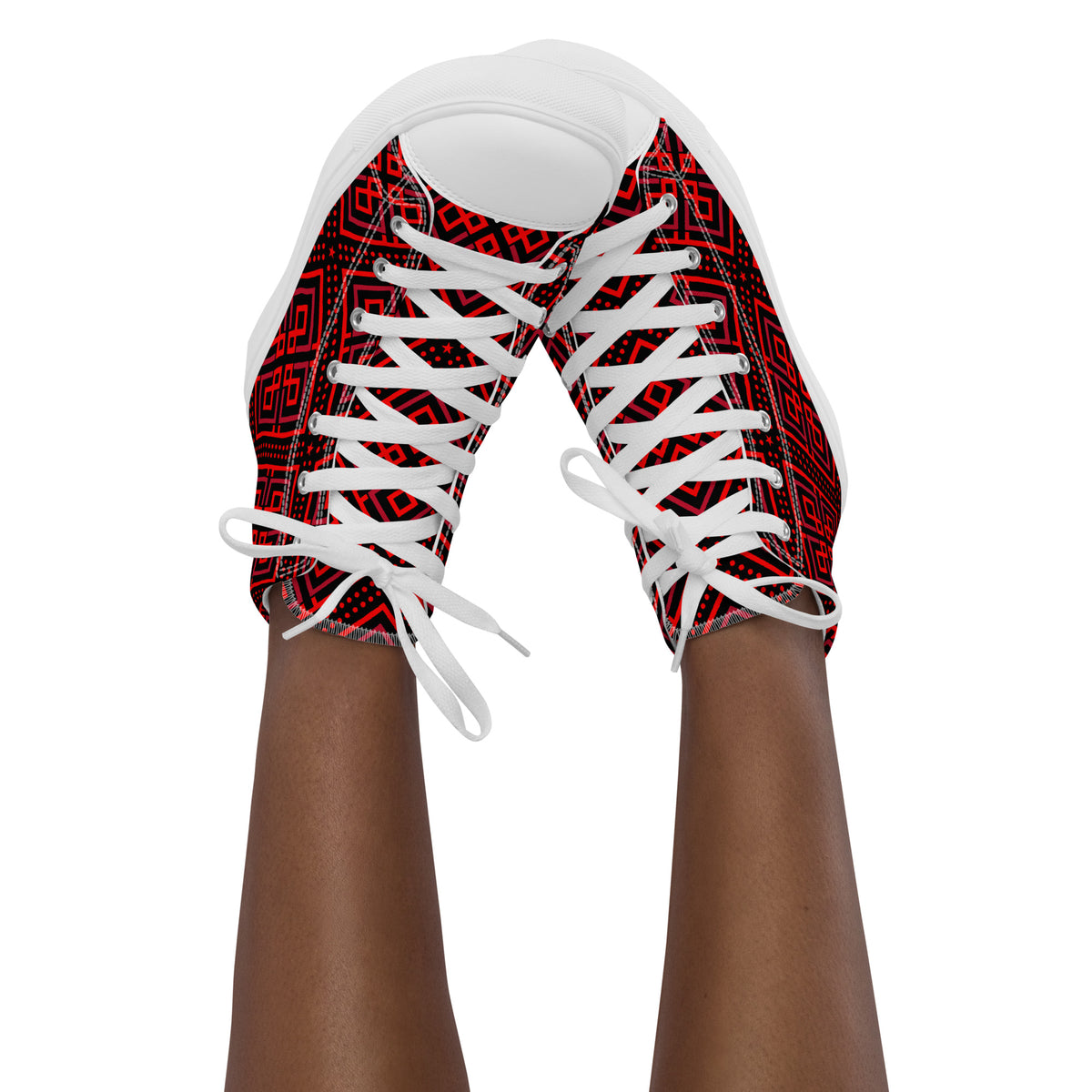 Women’s high tops- Digital Weave-Pat Sutton Designs