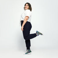 Women’s high tops-Digital Mosaic-Pat Sutton Designs