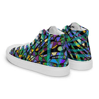 Women’s high tops-Digital Mosaic-Pat Sutton Designs