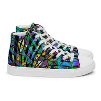 Women’s high tops-Digital Mosaic-Pat Sutton Designs
