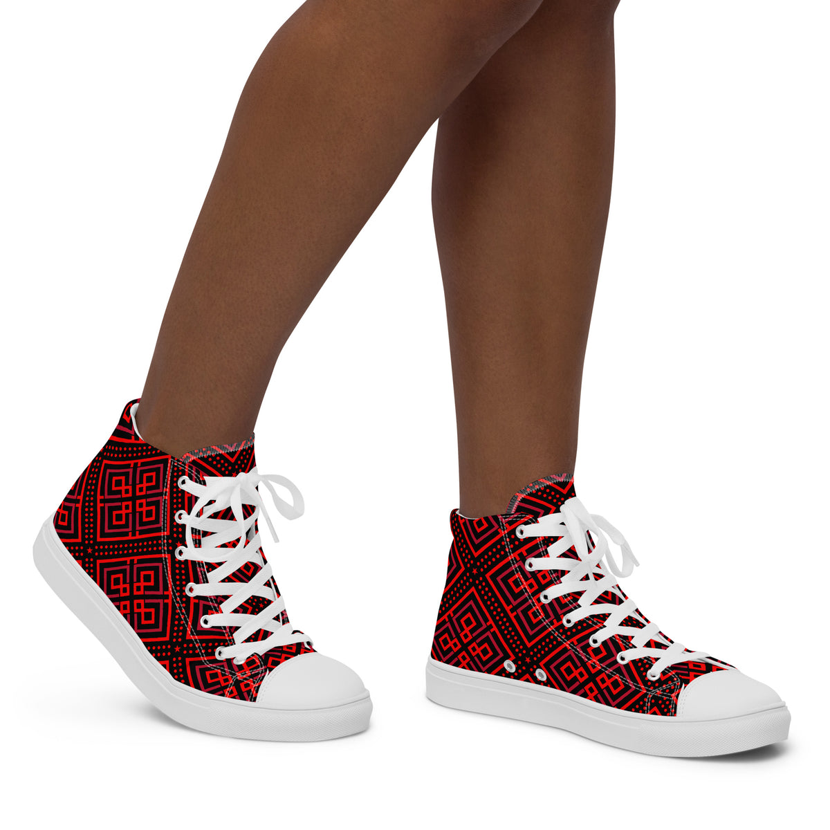 Women’s high tops- Digital Weave-Pat Sutton Designs