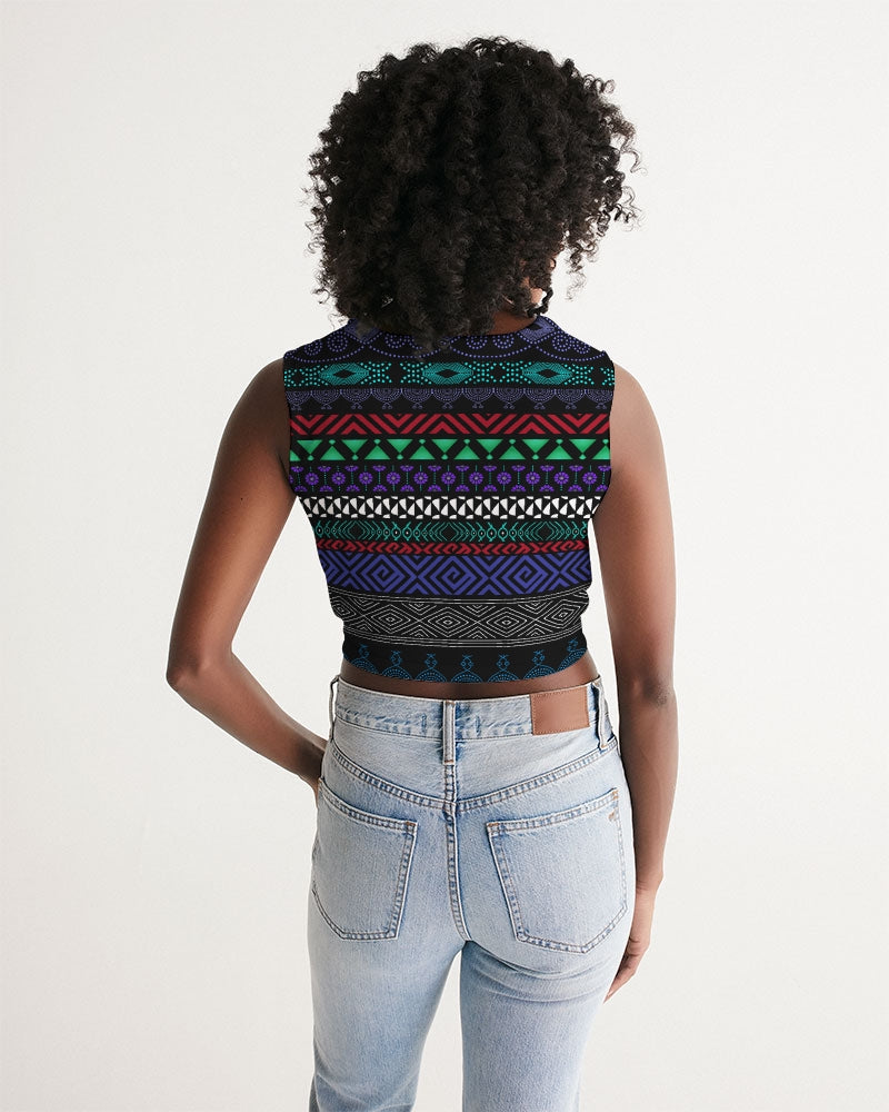 Women's Cropped Tank-Top Shelf-Pat Sutton Designs