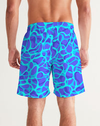 Men's Board Shorts- Teal Wave-Pat Sutton Designs