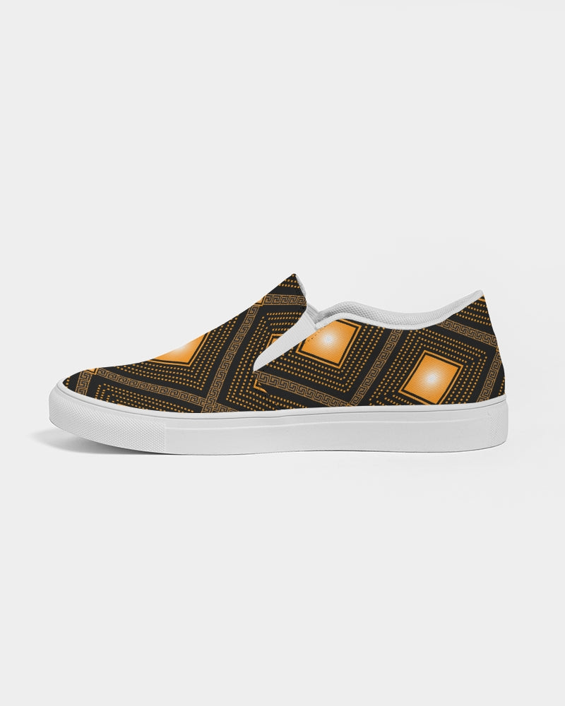 Men's Slip-On - Golden Mosaic-Pat Sutton Designs
