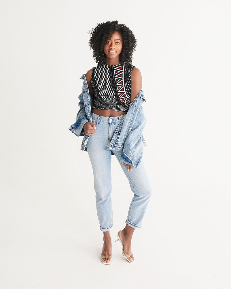 Women's Cropped Tank- Power Twist-Pat Sutton Designs