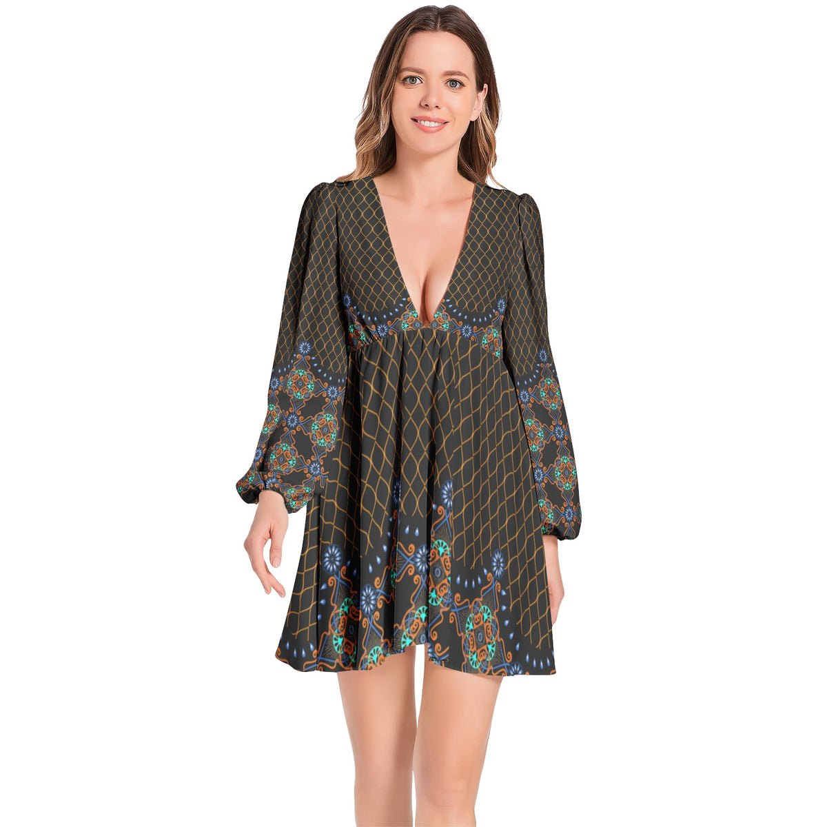 Baby Doll Dress- Bejeweled-Pat Sutton Designs