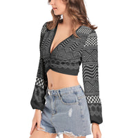 Lantern Sleeve Crop Top-Ornamental-Pat Sutton Designs