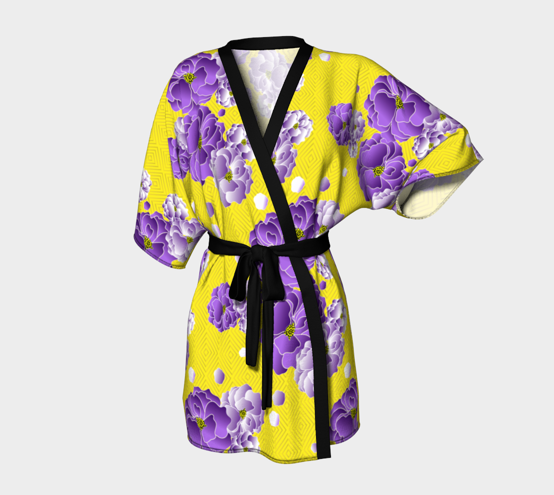 Kimono Robe-Lilac Gardenia-Pat Sutton Designs