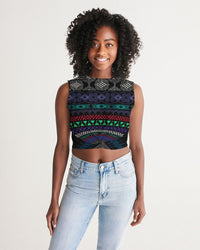 Women's Cropped Tank-Top Shelf-Pat Sutton Designs