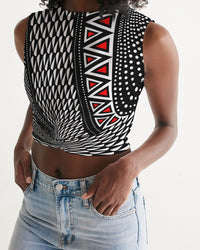 Women's Cropped Tank- Power Twist-Pat Sutton Designs