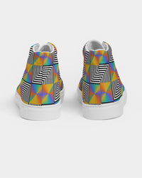 Men's High Tops - Rainbow Swag-Pat Sutton Designs
