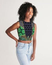 Women's Cropped Tank- Artist Canvas-Pat Sutton Designs