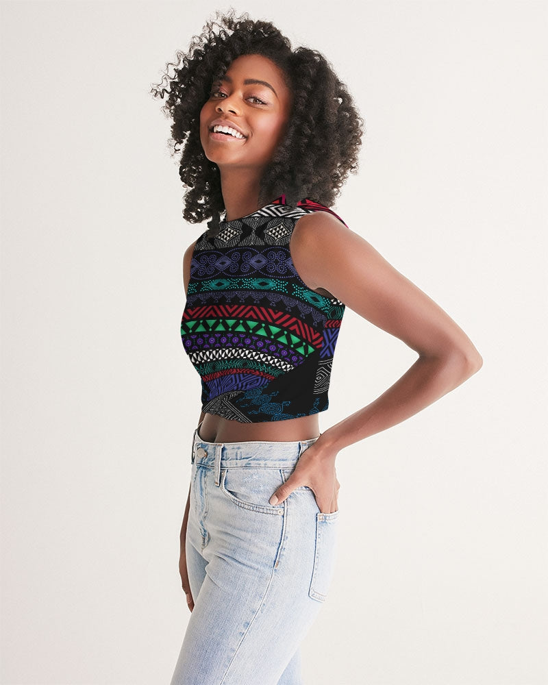 Women's Cropped Tank-Top Shelf-Pat Sutton Designs