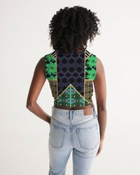 Women's Cropped Tank- Artist Canvas-Pat Sutton Designs