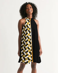 Women's Halter Dress- ChainLink-Pat Sutton Designs