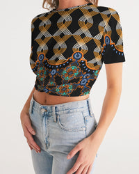 Cropped Tee- Woven Threads-Pat Sutton Designs