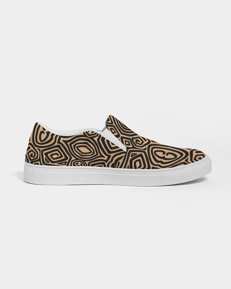 Men's Slip-On- Tan Tribal-Pat Sutton Designs