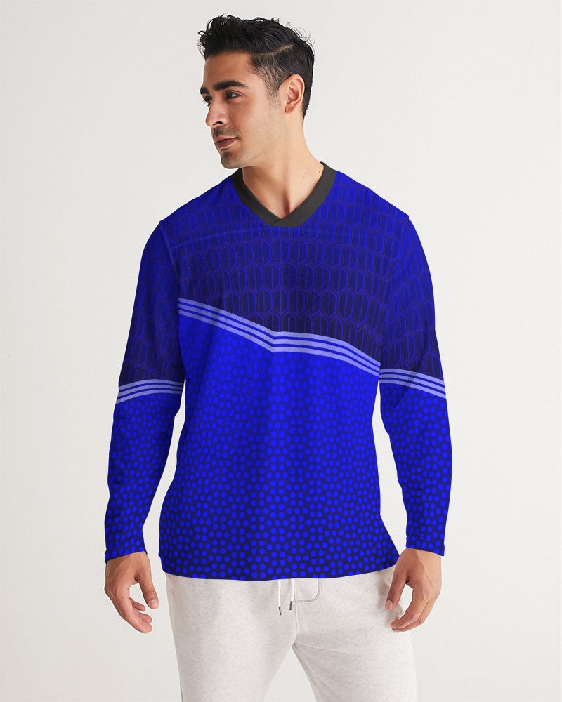 Men's Sports Jersey- Blue Armor-Pat Sutton Designs