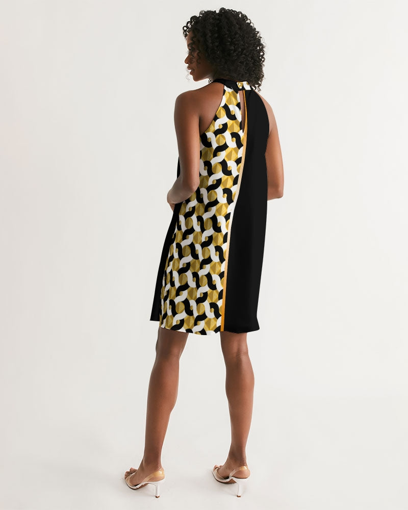 Women's Halter Dress- ChainLink-Pat Sutton Designs
